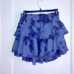 Aerie Rock and Ruffle Mini Skirt